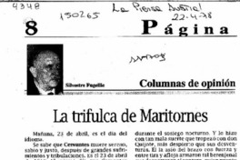 La trifulca de Maritornes  [artículo] Silvestre Fugellie.