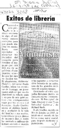El Alquimista  [artículo].