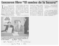 Lanzaron libro "El camino de la basura"  [artículo].