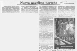 Nuevo novelista porteño  [artículo] Marino Muñoz Lagos.