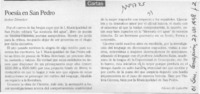 Poesía en San Pedro  [artículo] Elena de Latorre.