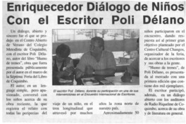 Enriquecedor diálogo de niños con el escritor Poli Délano