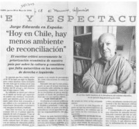 "Hoy en Chile, hay menos ambiente de reconciliación"  [artículo].