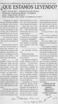 "Ojo de mar"  [artículo].