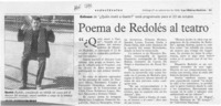 Poema de Redolés al teatro  [artículo].