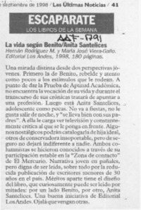 Vida según Benito Anita Santelices  [artículo].