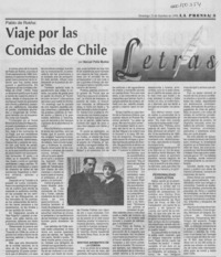 Viaje por las comidas de Chile