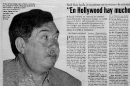 "En Hollywood hay mucho menos presión de lo que uno cree"