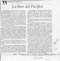 La llave del Pacífico  [artículo] Nahún Díaz A.