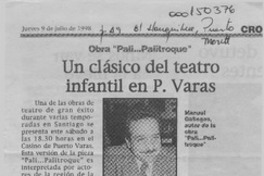 Un Clásico del teatro  [artículo].