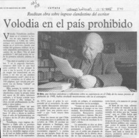 Volodia en el país prohibido  [artículo].