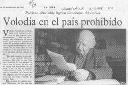 Volodia en el país prohibido  [artículo].