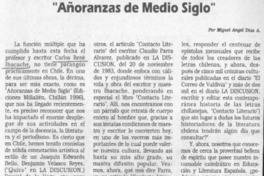 "Añoranzas de medio siglo"  [artículo] Miguel Angel Díaz A.