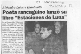 Poeta rancagüino lanzó su libro "Estaciones de luna"