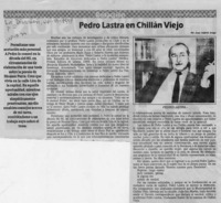 Pedro Lastra en Chillán Viejo