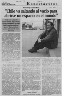 "Chile va saltando al vacío para abrirse un espacio en el mundo"