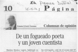De un fogueado poeta y un joven cuentista