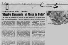 "Muestra claramente el abuso de poder"  [artículo] Mario Rodríguez O.