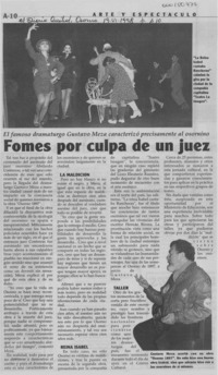 Fomes por culpa de un juez