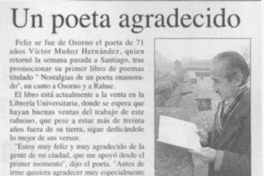 Un Poeta agradecido  [artículo].