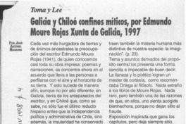 Galicia y Chiloé confines míticos  [artículo] Juan Antonio Massone.