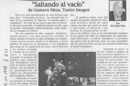 "Saltando al vacío"  [artículo] Domingo Piga.