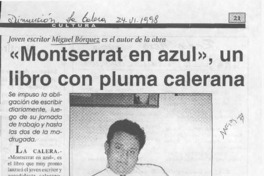 "Montserrat en azul", un libro con pluma calerana  [artículo].]