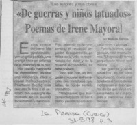 "De guerras y niños tatuados"  [artículo] Matías Rafide.