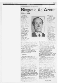 Biografía de Azorín