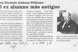 El Ex alumno más antiguo  [artículo].
