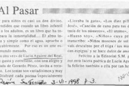 Al pasar  [artículo] Jana.