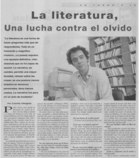 La literatura, una lucha contra el olvido