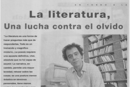 La literatura, una lucha contra el olvido