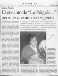 El encanto de "La pérgola --" permite que aún sea vigente  [artículo].