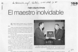 El maestro inolvidable  [artículo] Carlos René Ibacache.