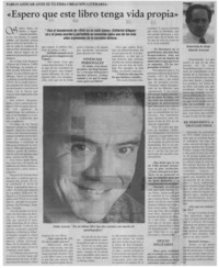 "Espero que este libro tenga vida propia"