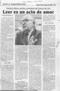 Leer es un acto de amor  [artículo] Eduardo Henríquez O.