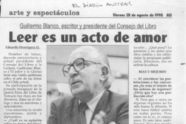 Leer es un acto de amor  [artículo] Eduardo Henríquez O.