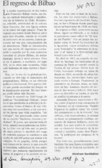 El regreso de Bilbao