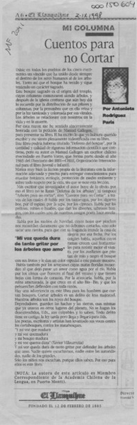 Cuentos para no cortar  [artículo] Antonieta Rodríguez París.