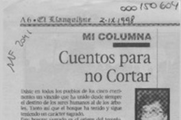Cuentos para no cortar  [artículo] Antonieta Rodríguez París.