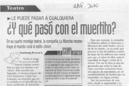 Y qué pasó con el muertito?  [artículo] Leopoldo Pulgar I.