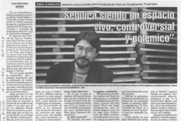 "Seguirá siendo un espacio vivo, controversial y polémico"  [artículo] Carmen Gloria Muñoz.