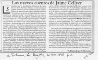 Los nuevos cuentos de Jaime Collyer  [artículo] Wellington Rojas Valdebenito.