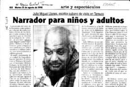 Narrador para niños y adultos  [artículo].