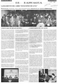 Lanzamiento del libro "Estaciones de luna"