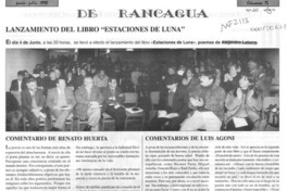 Lanzamiento del libro "Estaciones de luna"