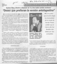 "Deseo que prefieran la versión antofagastina"  [artículo].