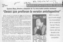 "Deseo que prefieran la versión antofagastina"  [artículo].