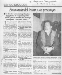 Enamorado del teatro y sus personajes  [artículo] Claudia Núñez.